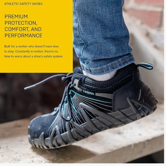 Terra Women's Spider X Low Composite Toe Water-Resistant Safety Shoe size 7 - Picture 10 of 11